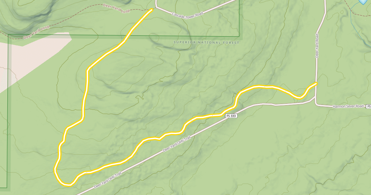 Map preview of Fire Tower Trail