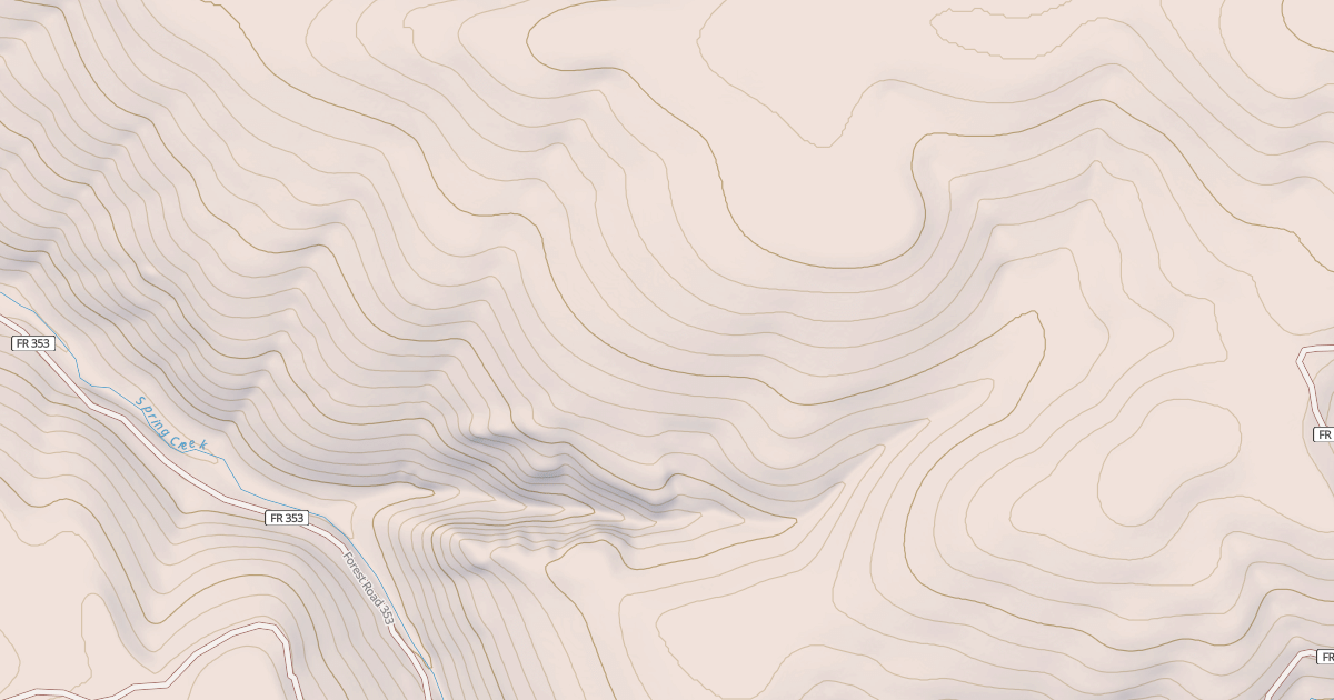 Map preview of USFS National Forest System Roads {281BE3A8-A5CD-4D9A-9E8F-CF2517EF467C}