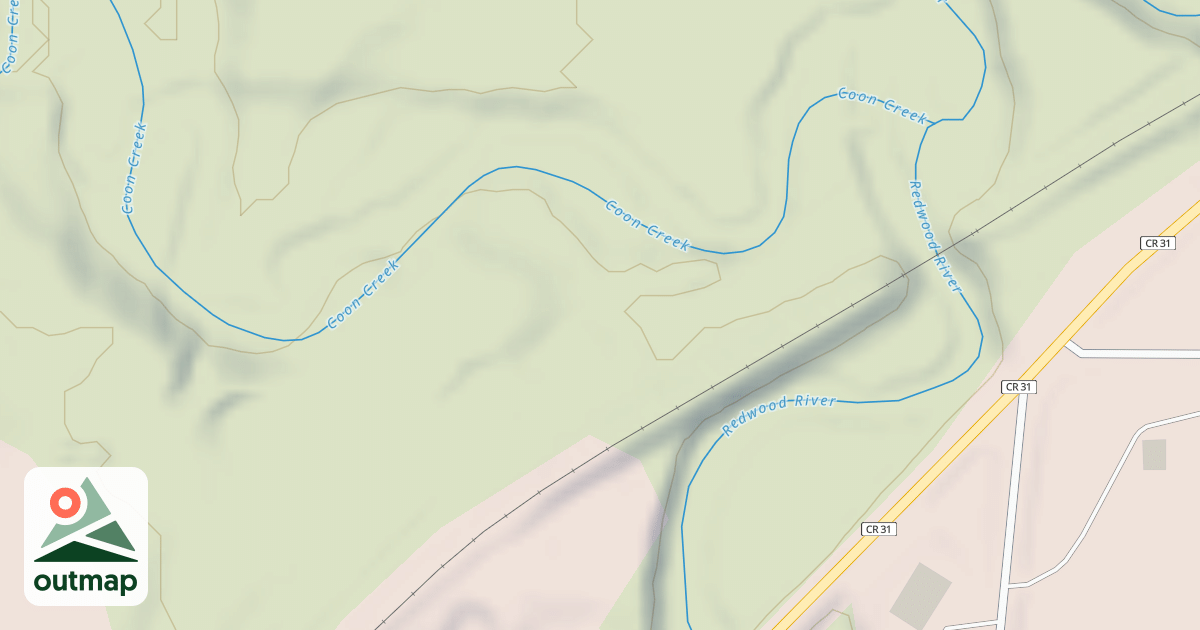 Map of Shady Oaks Native Prairie Adventure Trails