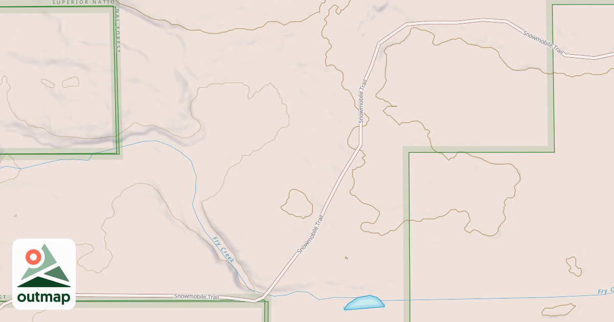 Map of EXPRESSWAY SNOWMOBILE ROUTE