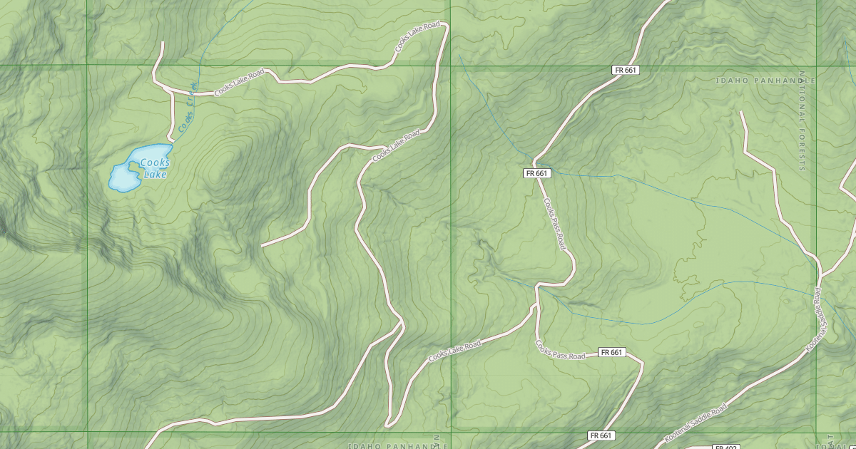Map preview of COOKS LAKE