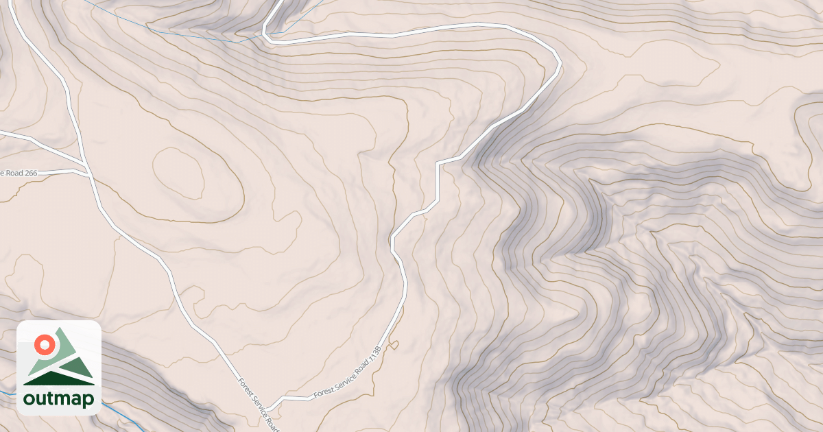Map of CORRALES CANYON