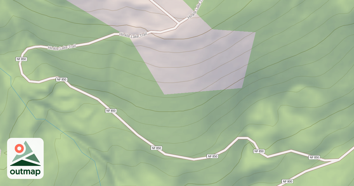 Map of HINKLE LAKE
