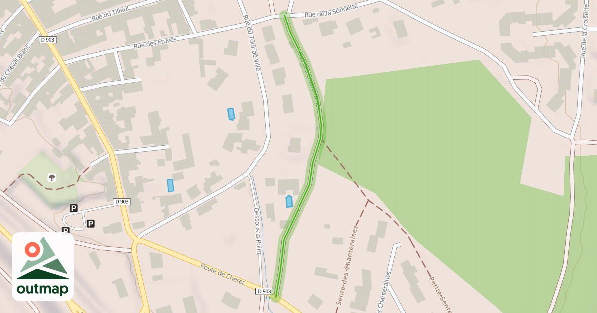 Map of Bas des Chanteraines