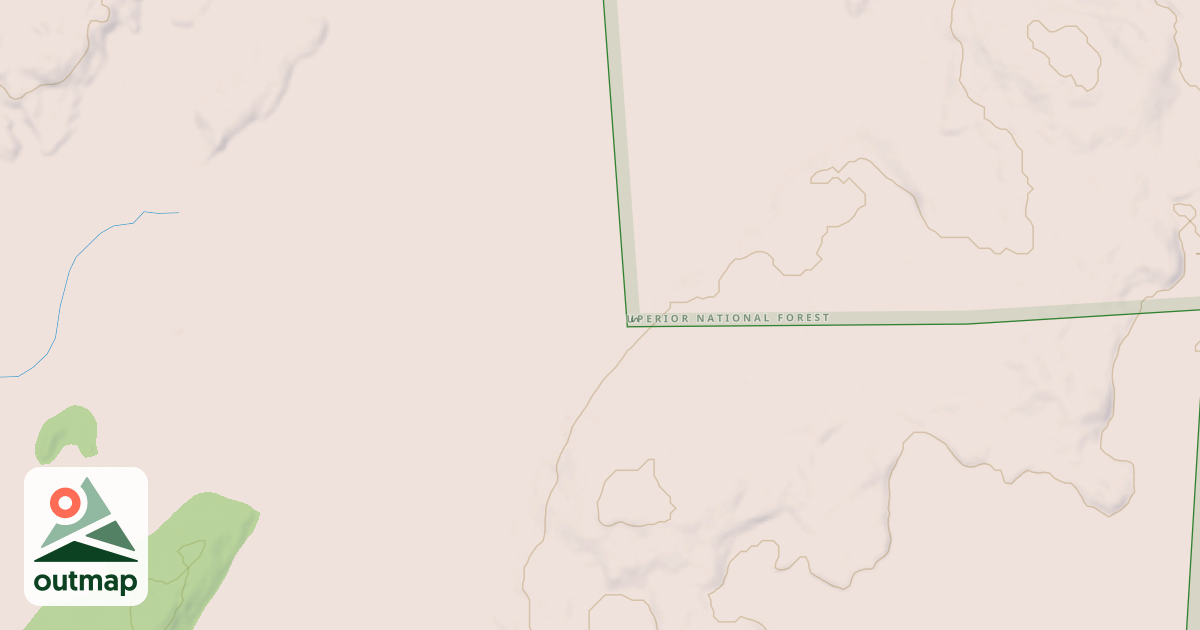 Map of Kawishiwi Triangle Beaver Pond