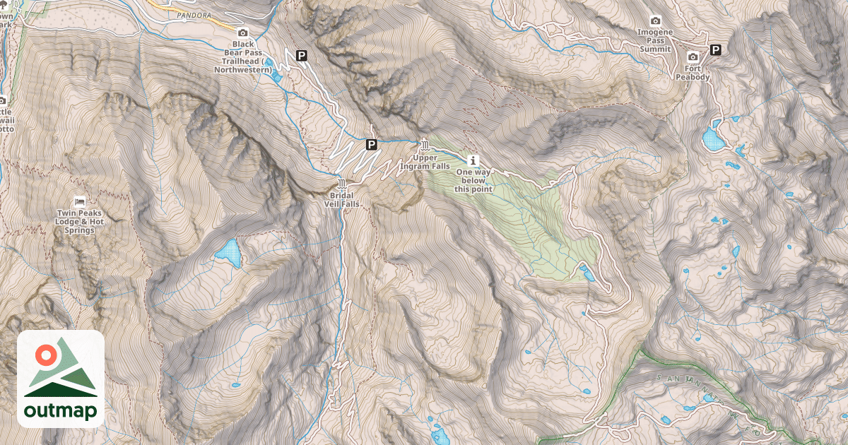 Map of BLACK BEAR