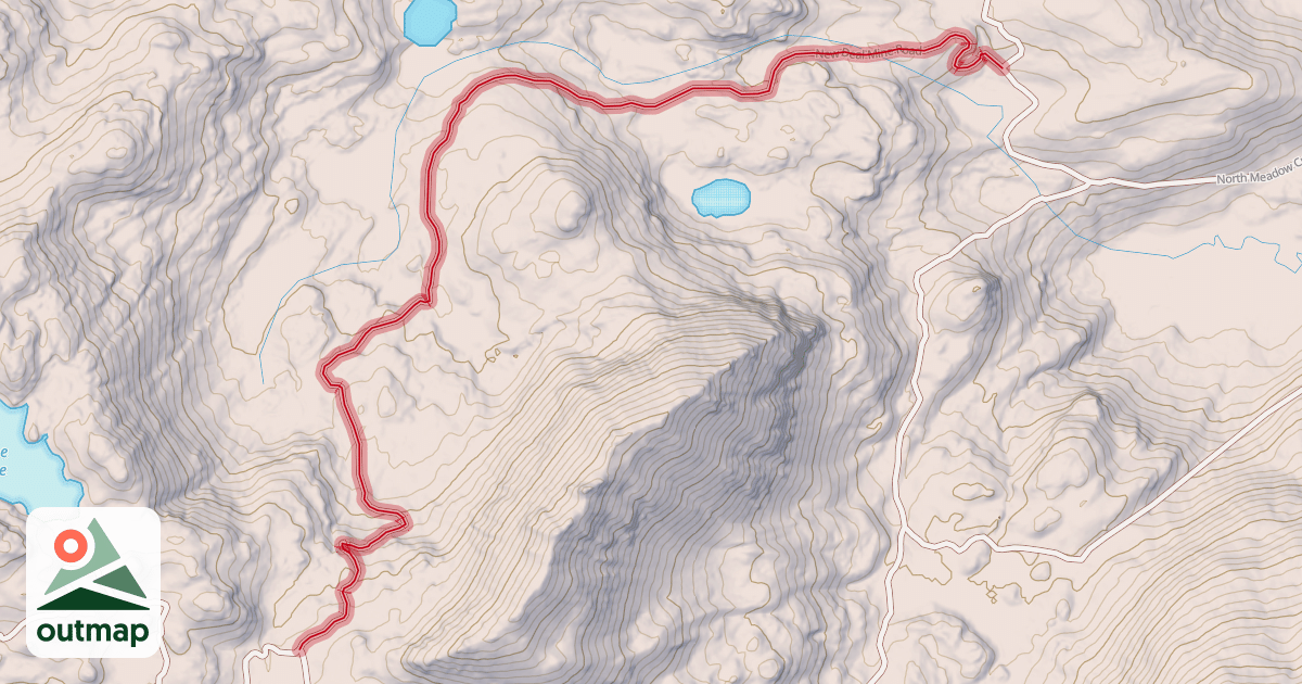 Map of New Deal Mine Road