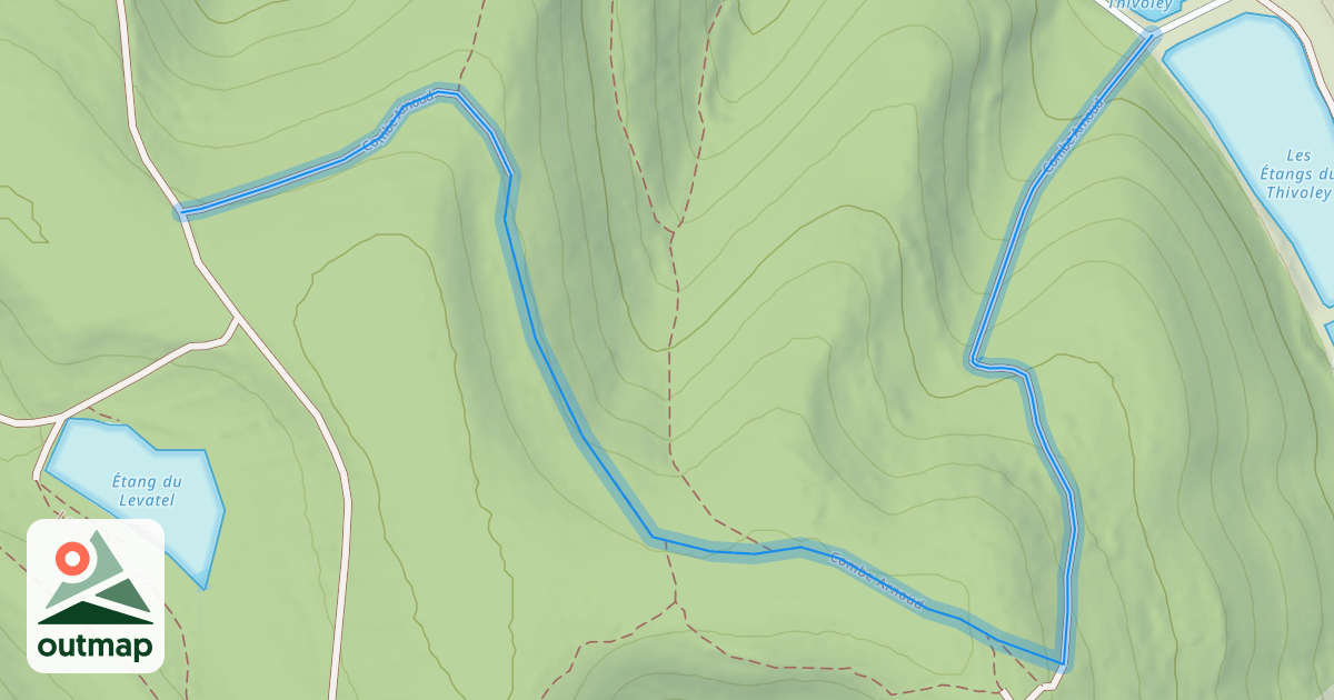 Map of Combe Arnoud