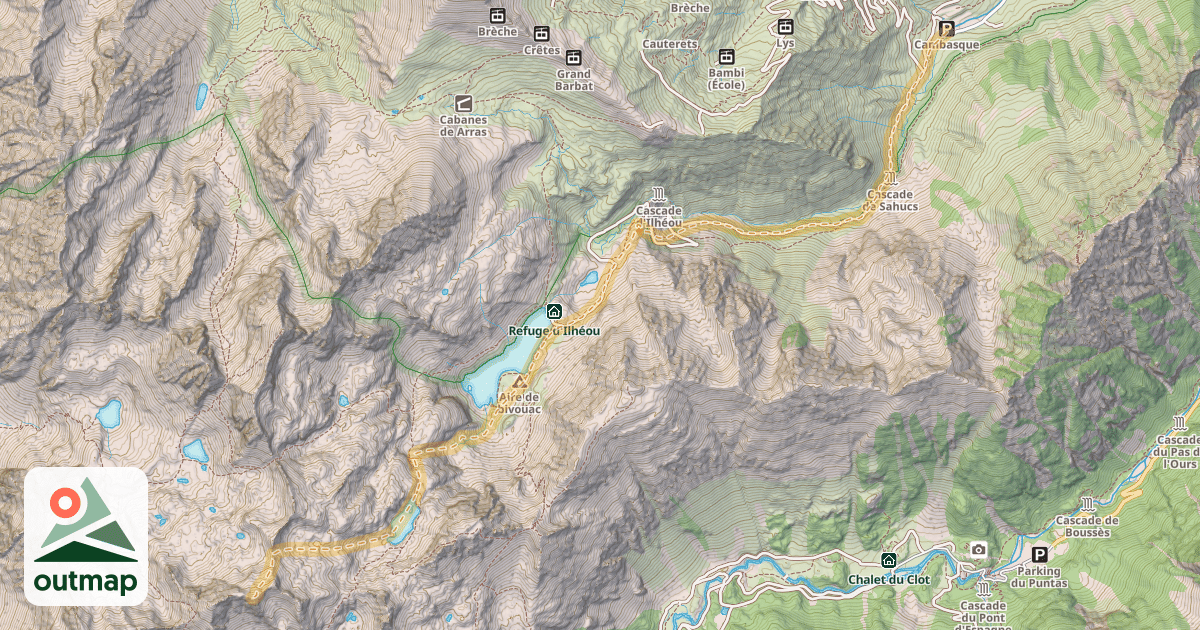 Map of Pic Arrouy — Cambasque