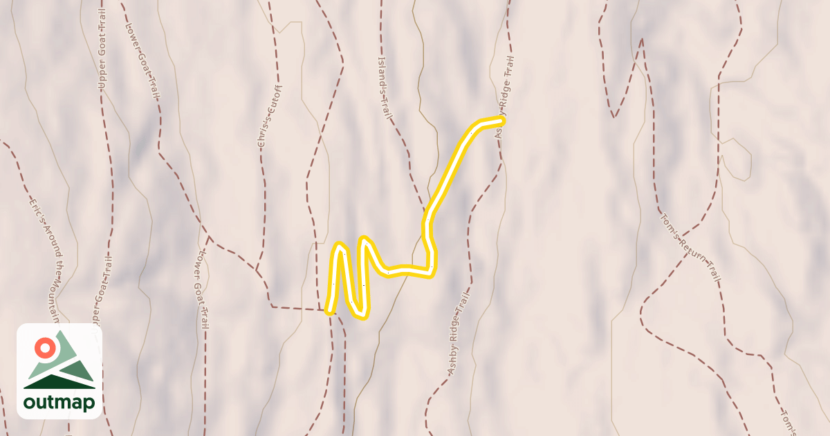 Map of Zig Zag Trail