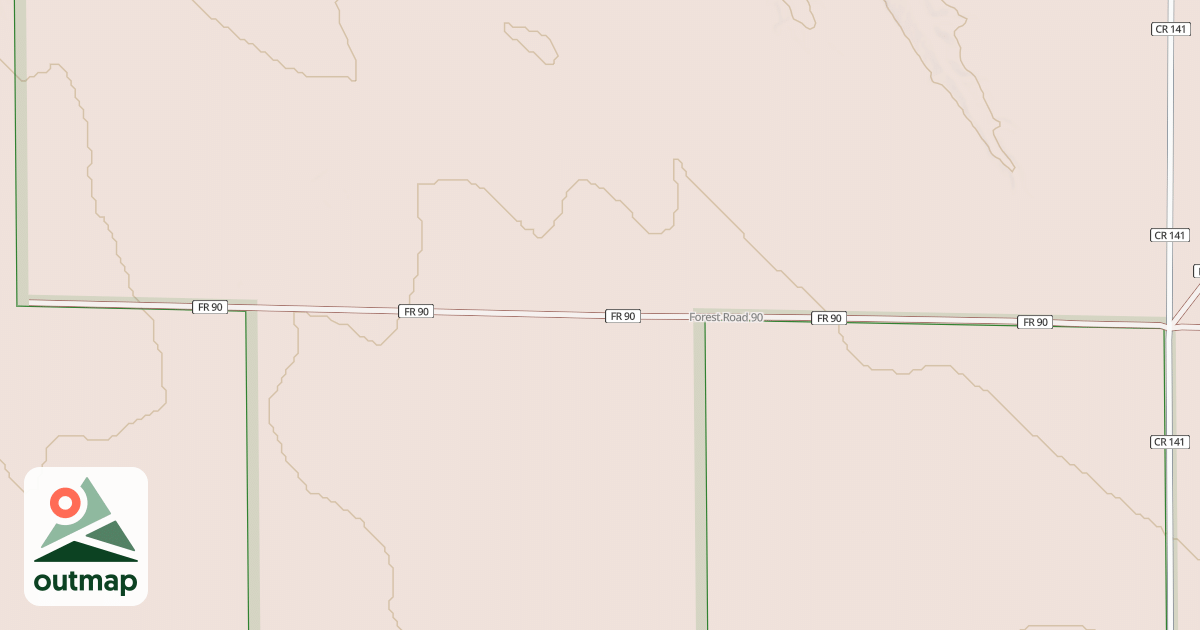 Map of ROAD 90