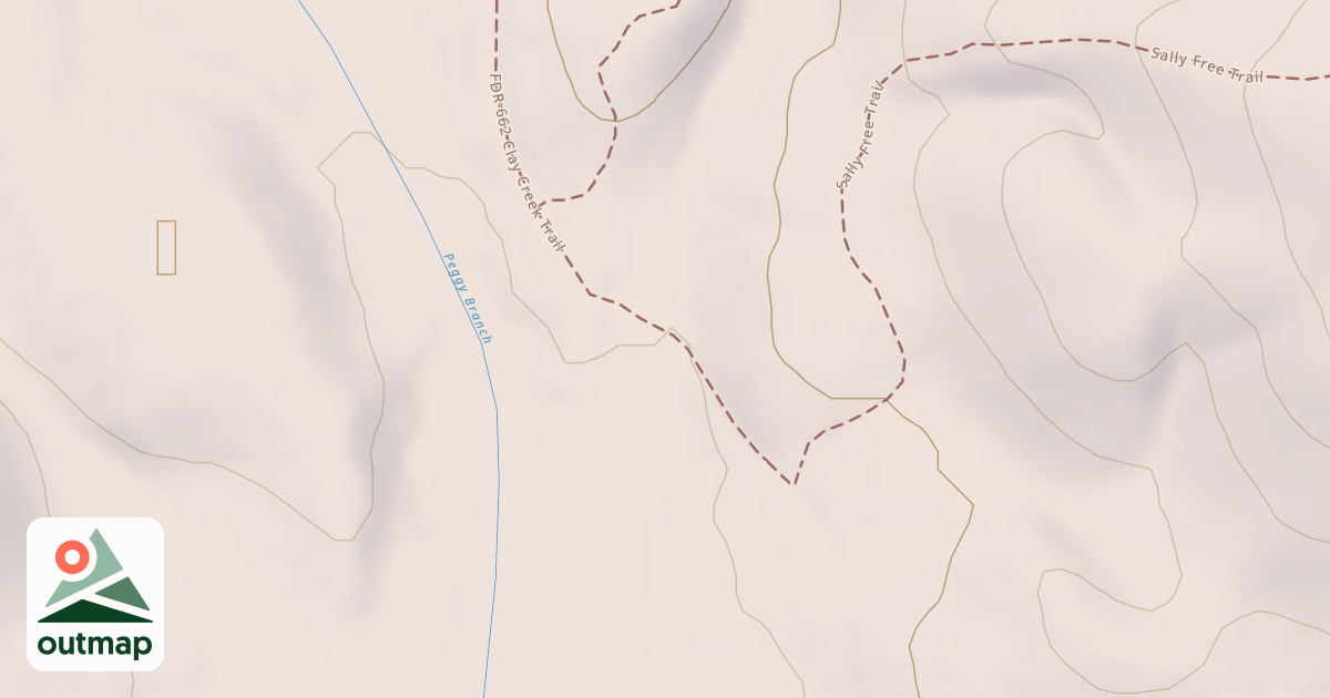 Map of Fdr-662a Clay Creek Trail