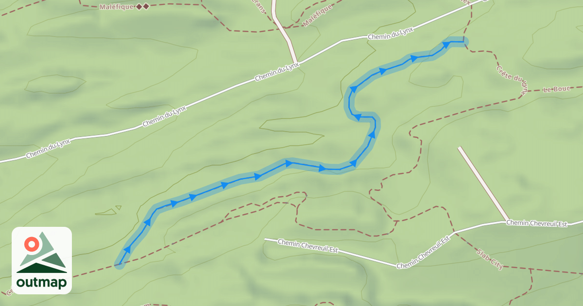 Map of Crête du Lynx