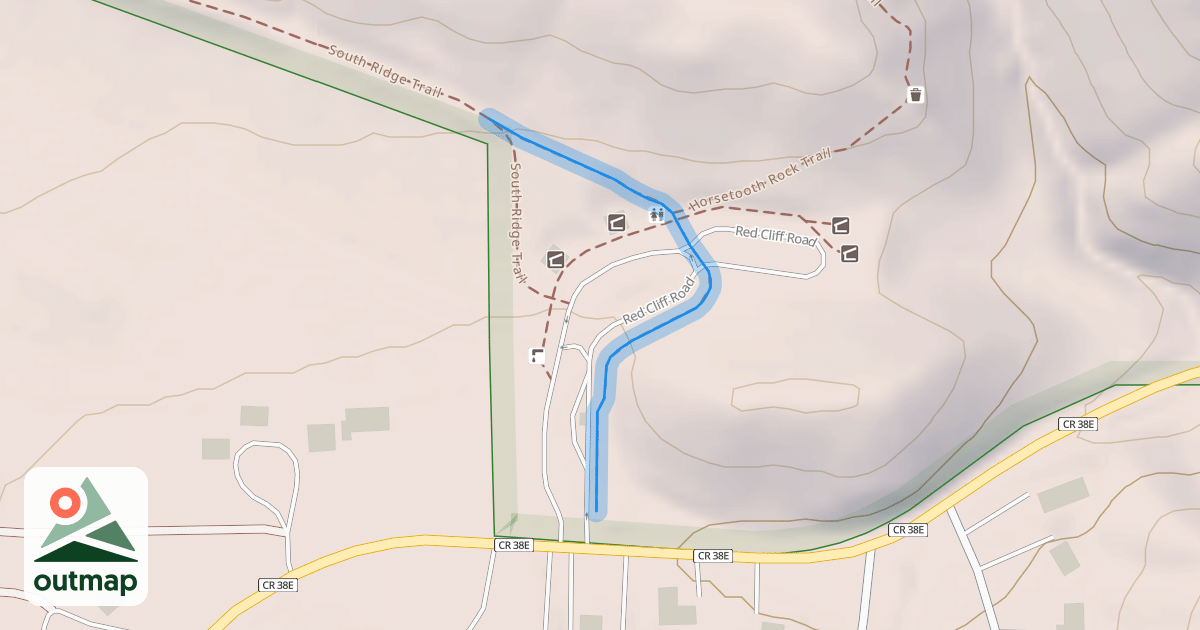 Map of South Ridge Trail