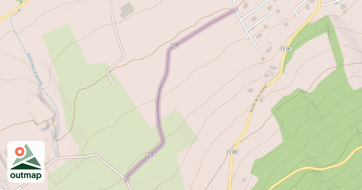 Map of Voie Communale n°14