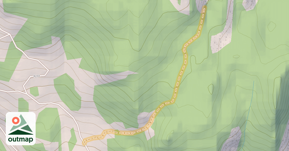 Map of Roe Creek Trail