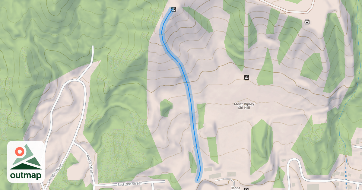 Map of Racer's Ridge