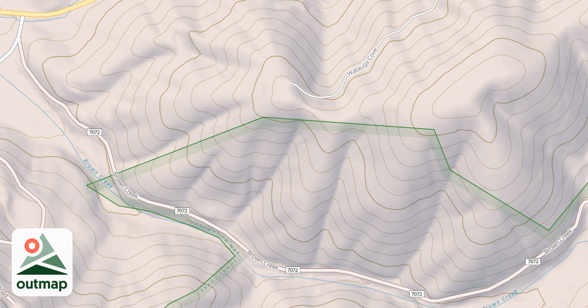 Map of BROWN CREEK