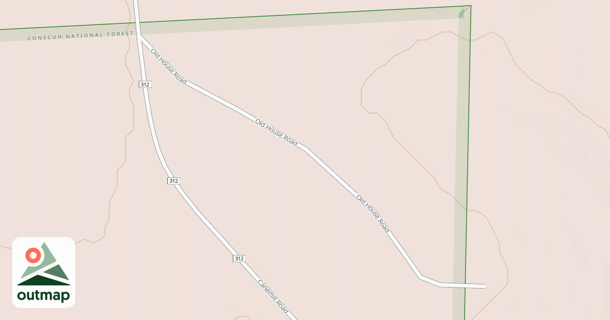 Map of OLD HOUSE ROAD