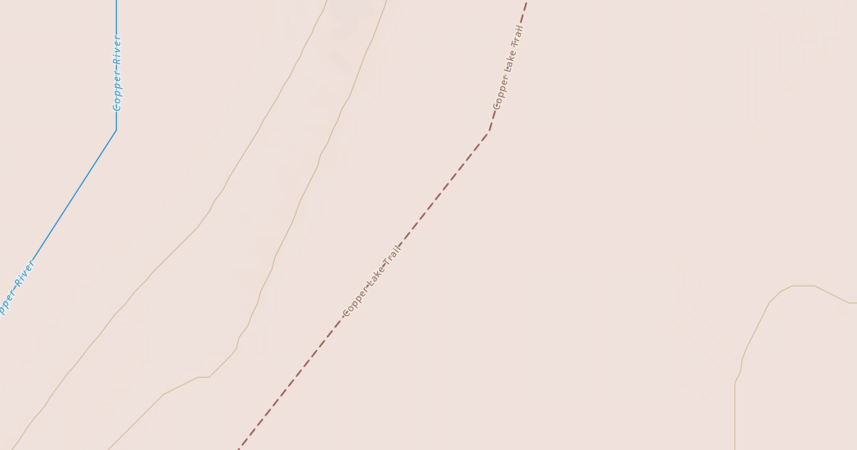Map preview of Copper Lake Trail
