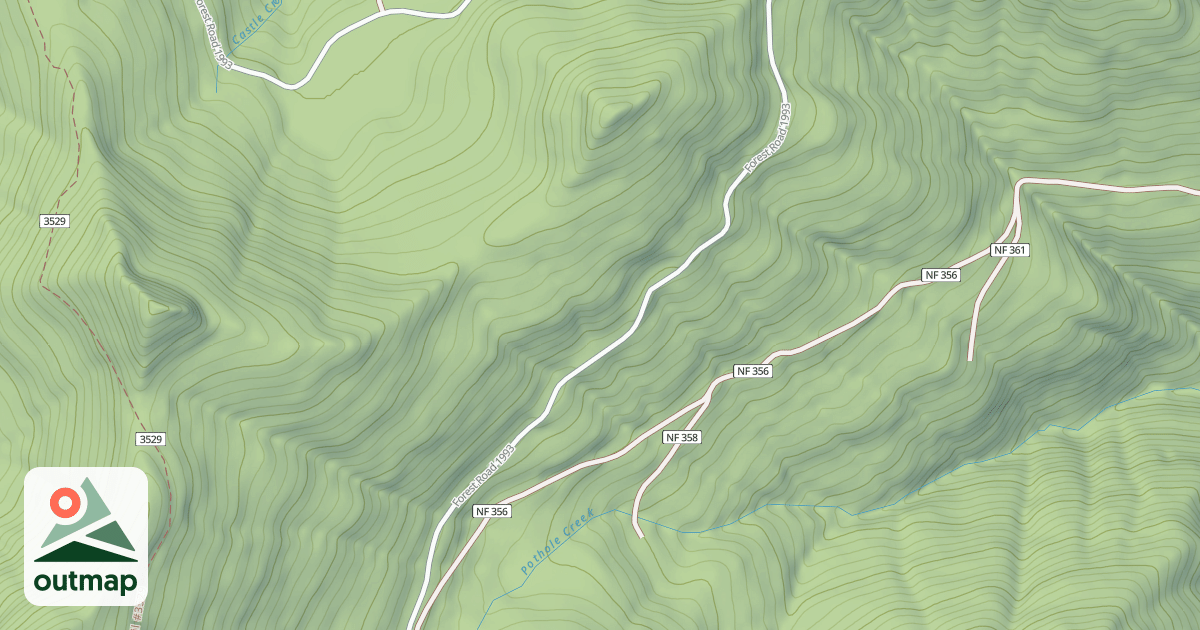Map of EAST FORK & WAPITI