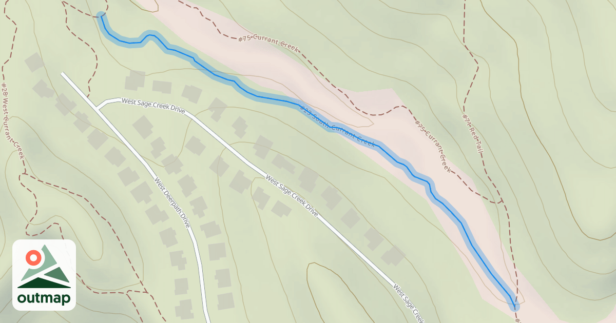 Map of S. Currant Creek