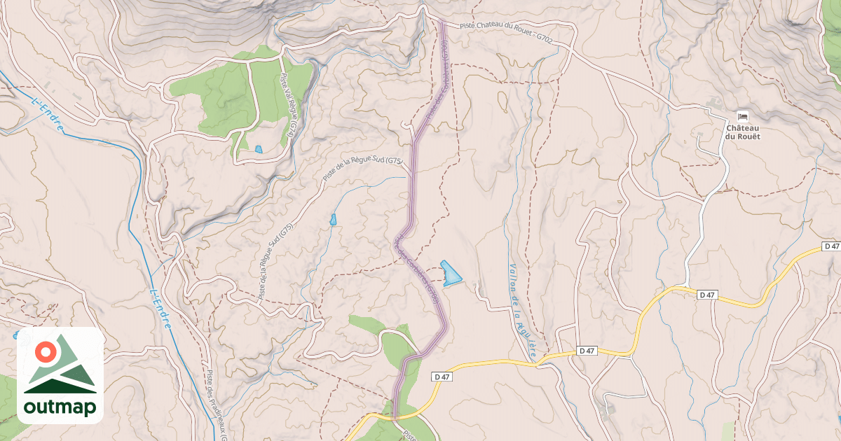 Map of Piste des Corbières (G700)