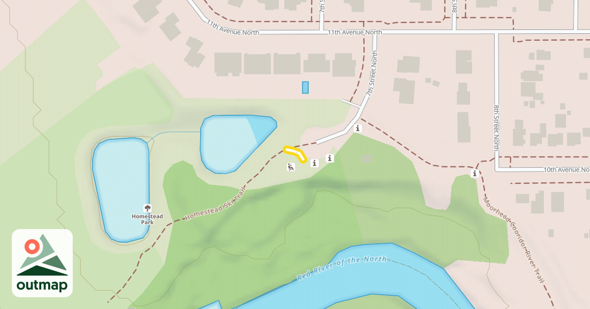 Map of Homestead Ski Trail