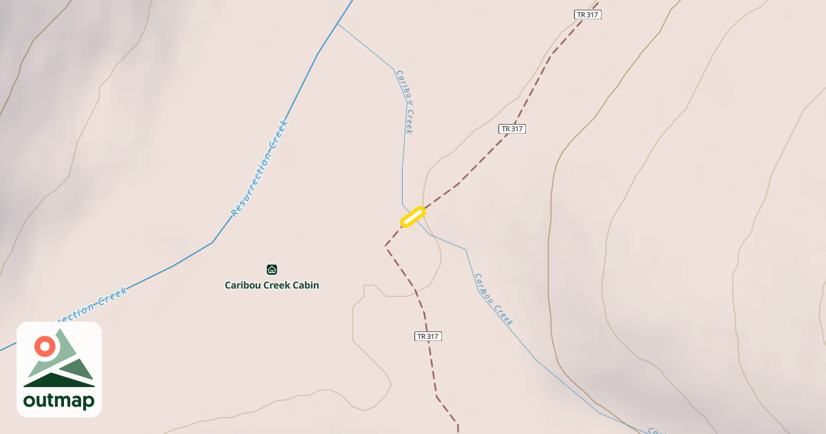 Map of Resurrection Pass Trail