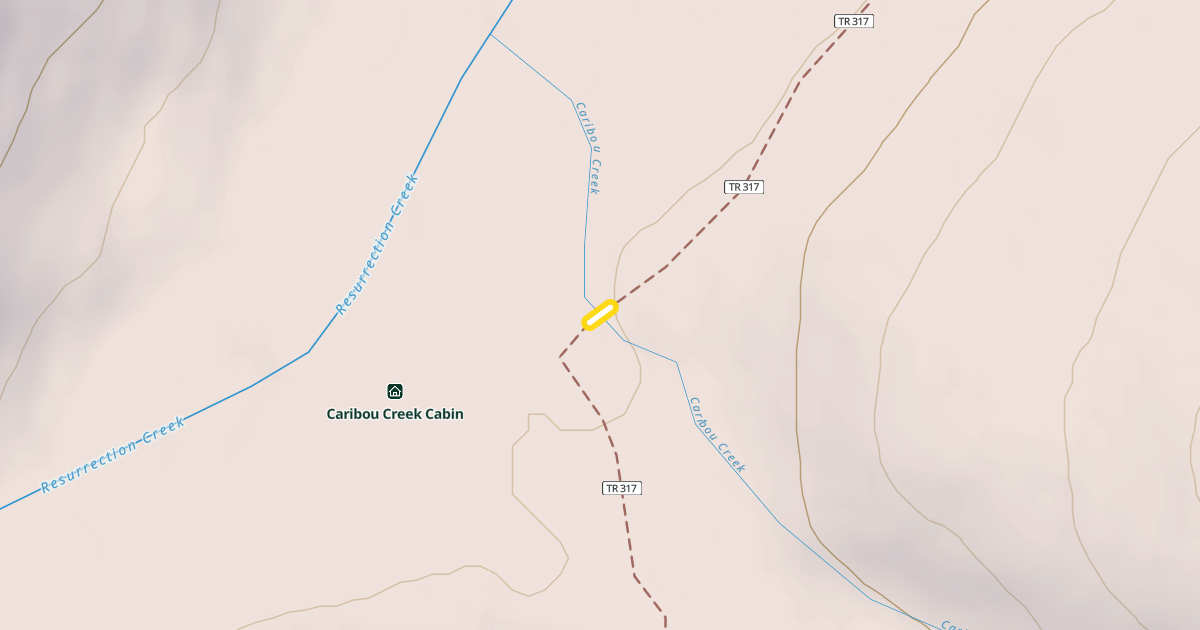 Map preview of Resurrection Pass Trail