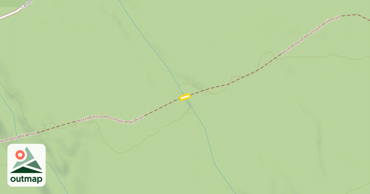 Map of North Shore Mountains Ski Trail