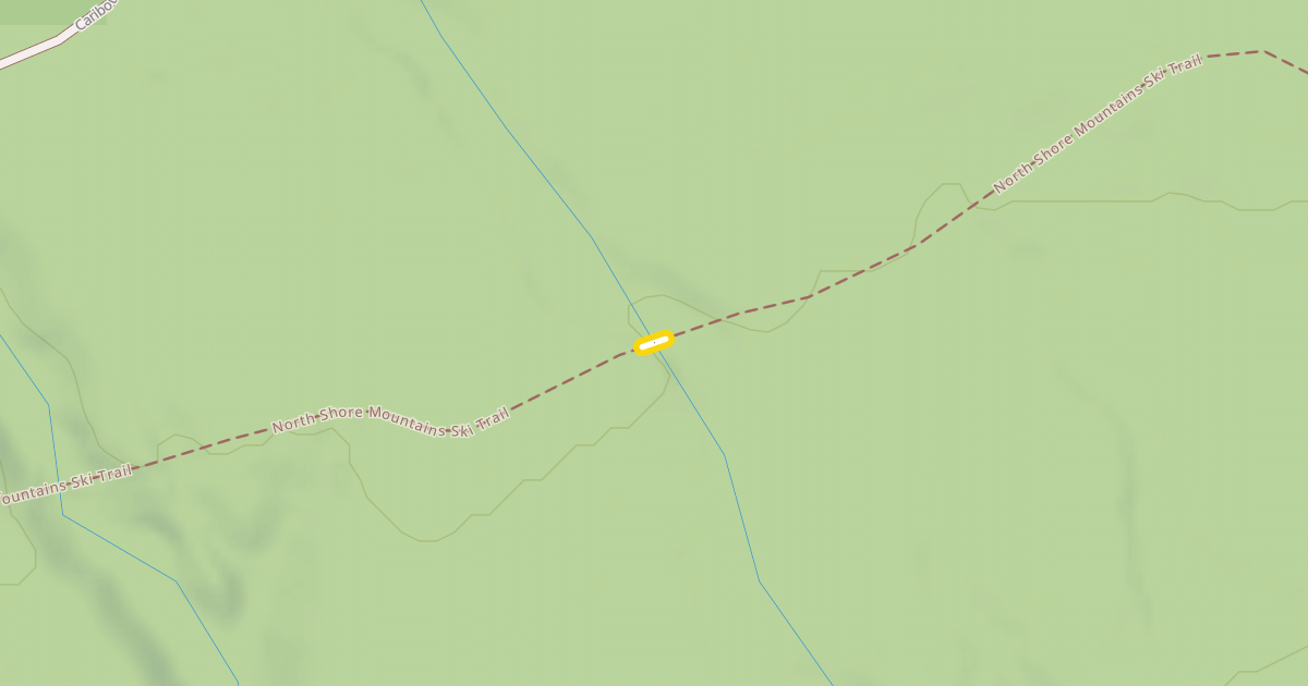 Map preview of North Shore Mountains Ski Trail