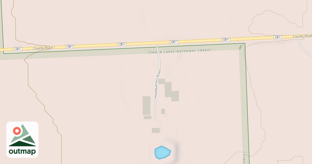 Map of HEADQUARTERS ROAD