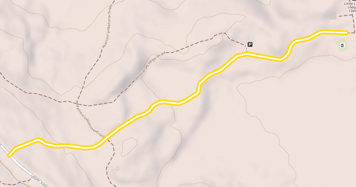Map preview of Little Lyford Pond Road