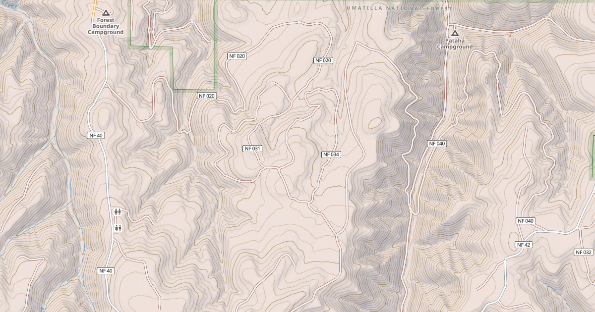 Map preview of USFS Motor Vehicle Use Map Trails 17912