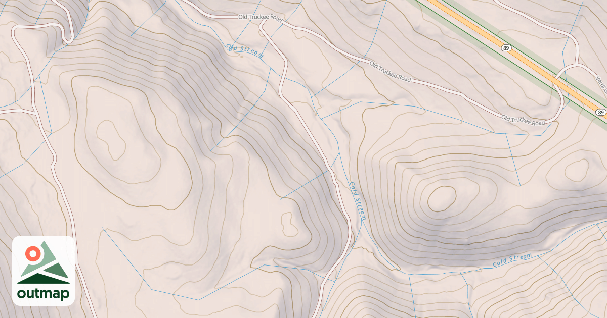 Map of CANYON SPUR