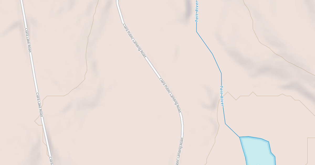 Map preview of CLARA LAKE BOAT ACCESS CG