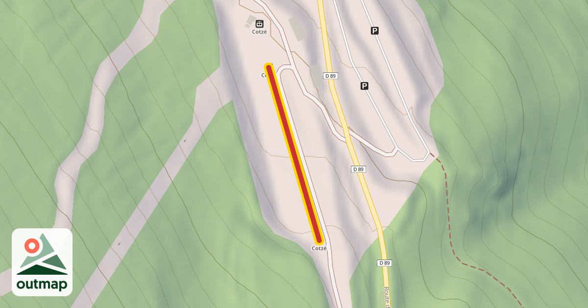 Map of Cotzé