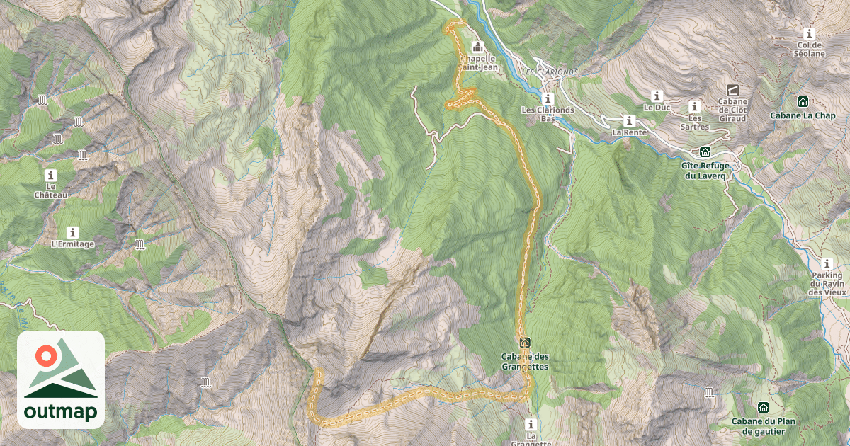 Map of Le Dos de Chameau — Peynier