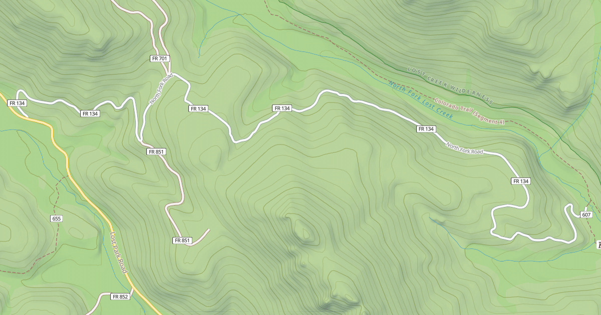 Map preview of NORTH FORK