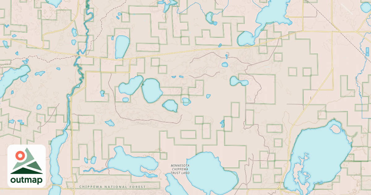 Map of Lost Girl Gia Snowmobile Trail