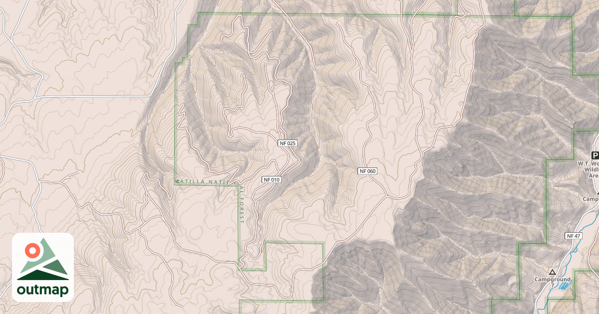 Map of MALONEY MOUNTAIN