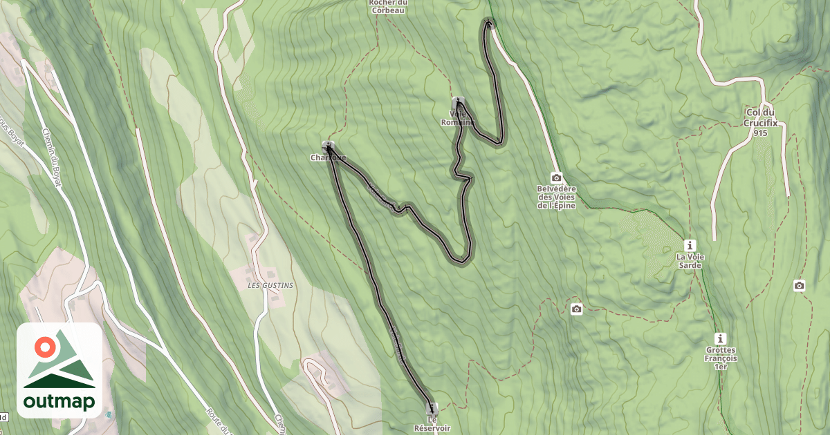 Map of Voie Sarde