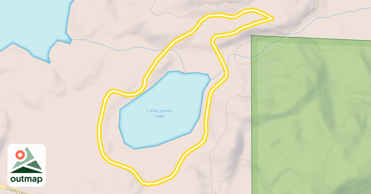 Map of Little James Trail