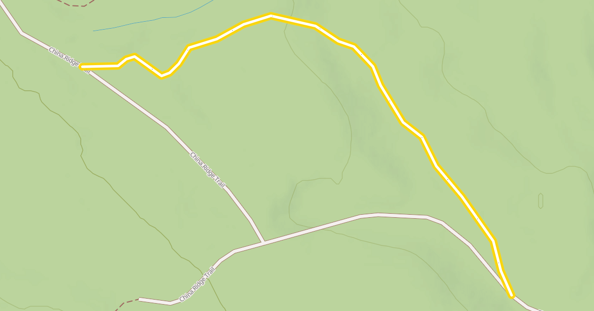Map preview of China Ridge Trail