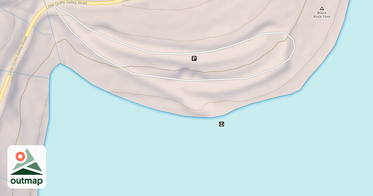 Map of BLACK ROCK BOAT RAMP