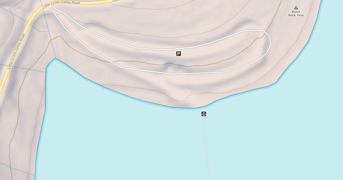 Map preview of BLACK ROCK BOAT RAMP