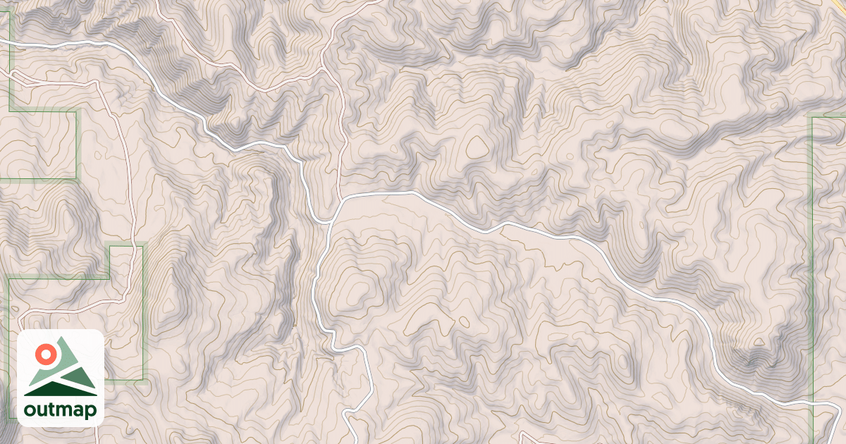 Map of TWO MILE CANYON (TRAIL HOLLOW)