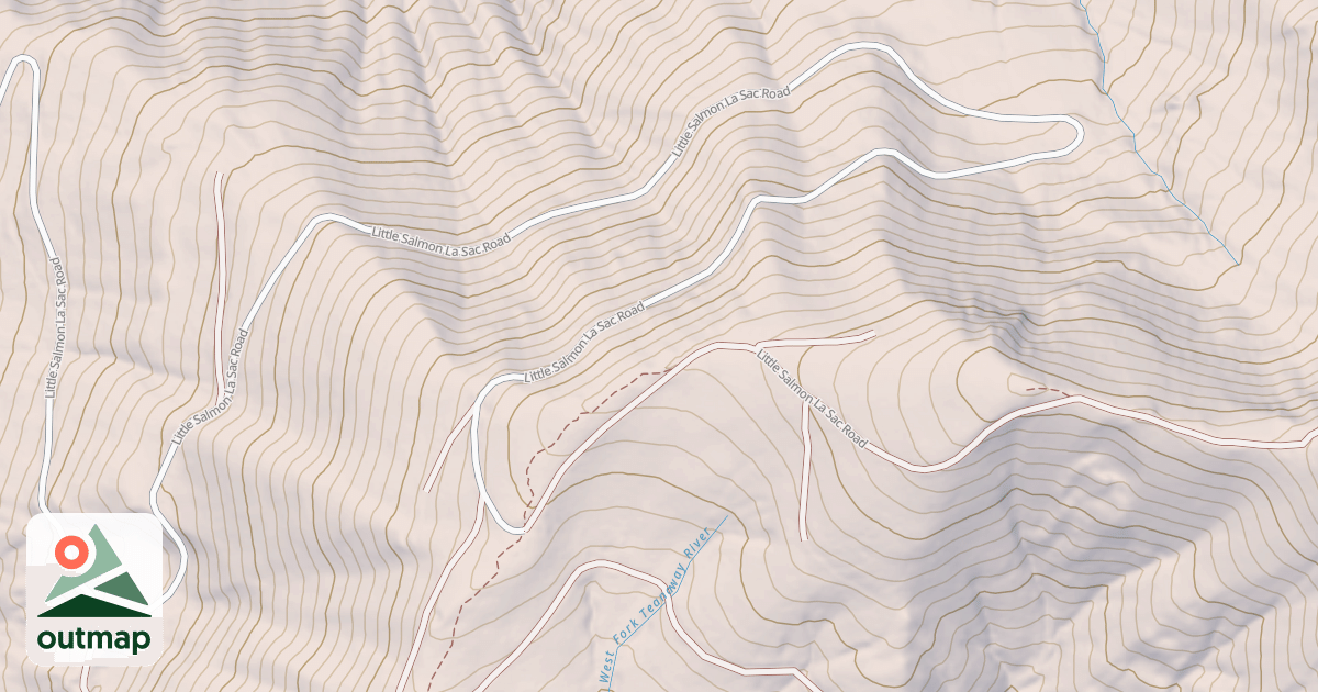 Map of LITTLE SALMON LA SAC