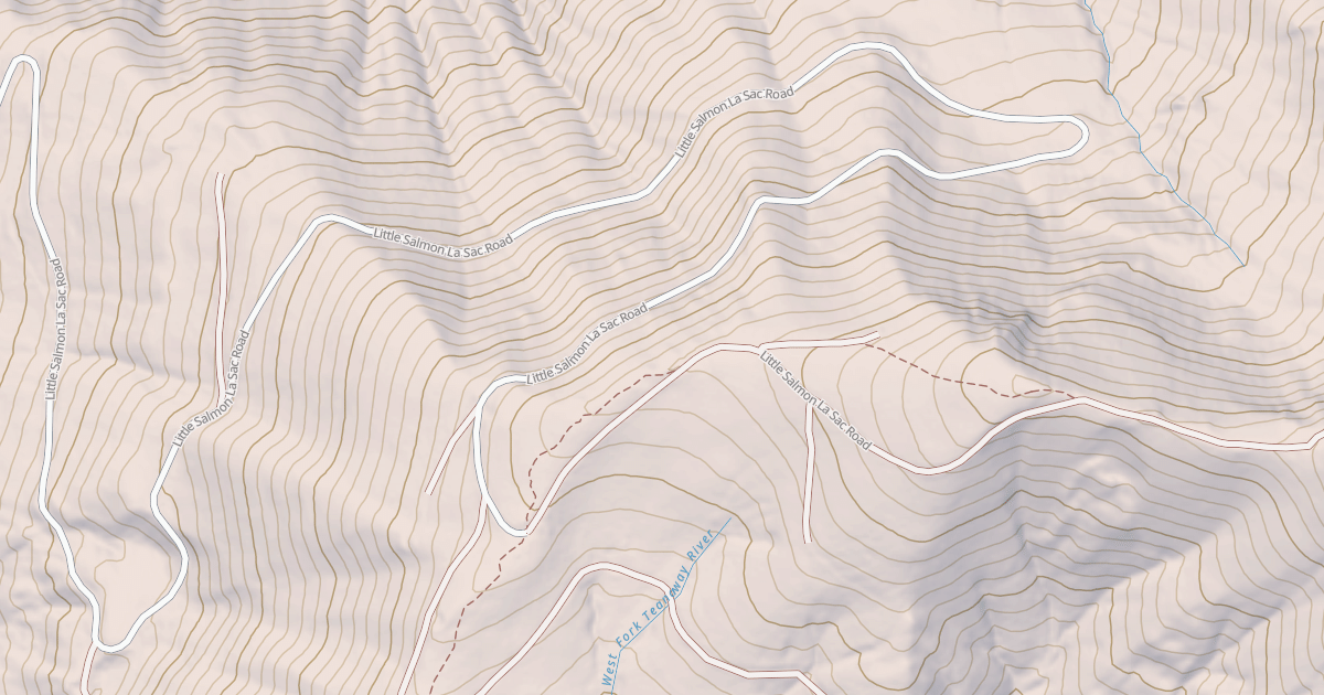 Map preview of LITTLE SALMON LA SAC